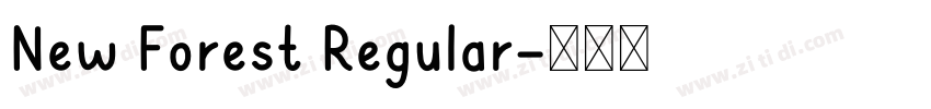 New Forest Regular字体转换